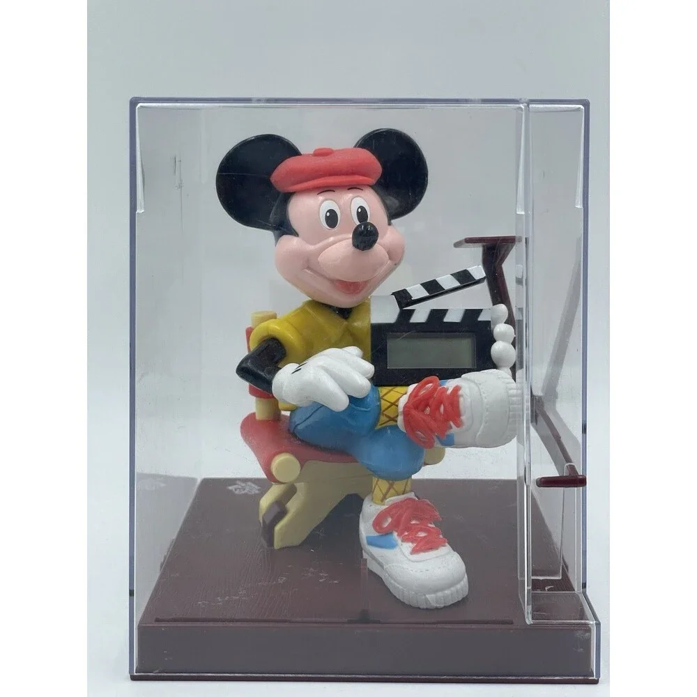 1991 Disney Sounds Fun Mickey Mouse Talking Time Director Alarm Clock Untested
